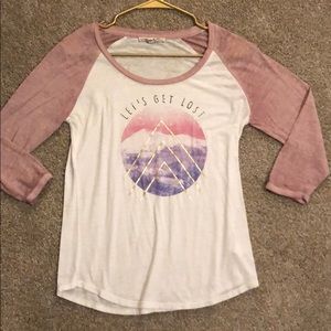 Cute fitted baseball shirt